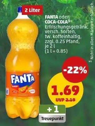PENNY FANTA oder COCA-COLA Angebot