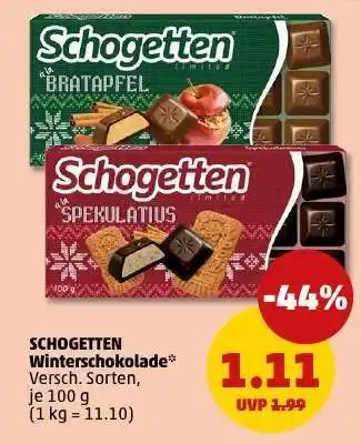PENNY SCHOGETTEN Winterschokolade Angebot