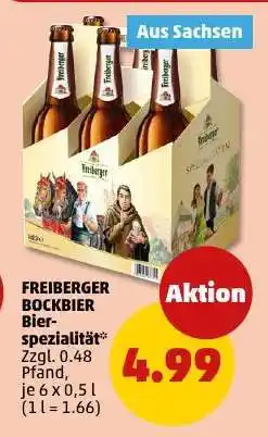 PENNY FREIBERGER BOCKBIER Bierspezialität Angebot