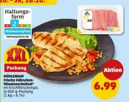 PENNY MÜHLENHOF Frische Hähnchen-Minutenschnitzel Angebot