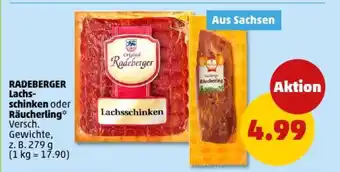 PENNY RADEBERGER Lachsschinken oder Räucherling Angebot