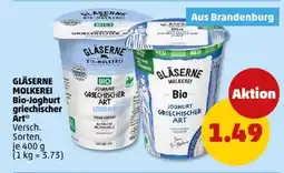 PENNY Gläserne Molkerei Bio Joghurt griechischer Art Angebot