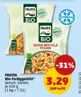 PENNY Frosta Bio Fertiggericht Angebot