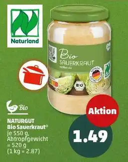 PENNY NATURGUT Bio Sauerkraut Angebot
