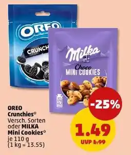 PENNY OREO Crunchies oder MILKA Mini Cookies Angebot