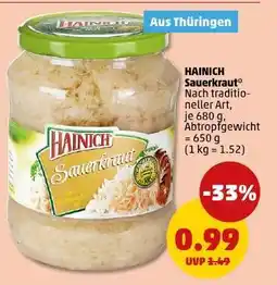 PENNY Hainich Sauerkraut Angebot