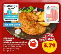 PENNY MÜHLENHOF REGIONAL Frische Schweine-Schnitzel Angebot