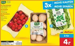 Netto Marken-Discount Bio Cherrytomaten, Bio Feldsalat, Bio Champignon braun Angebot