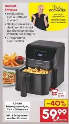 Netto Marken-Discount Heißluft-Fritteuse Angebot