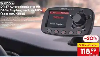 Netto Marken-Discount DR 57 Autoradioadapter für DAB+ Empfang und per UKW (oder AuX Kabel) Angebot