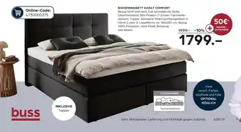 Möbel Buss Boxspringbett karat comfort Angebot