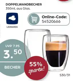 Möbel Buss Doppelwandbecher LEONARDO Angebot