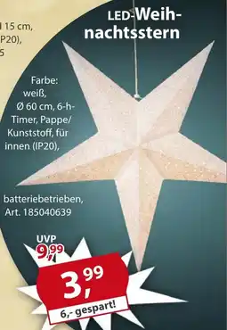 Sonderpreis Baumarkt LED-Weihnachtsstern Angebot