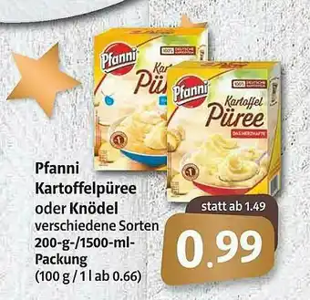 Markant Pfani Kartoffelpüree Oder Knödel Angebot