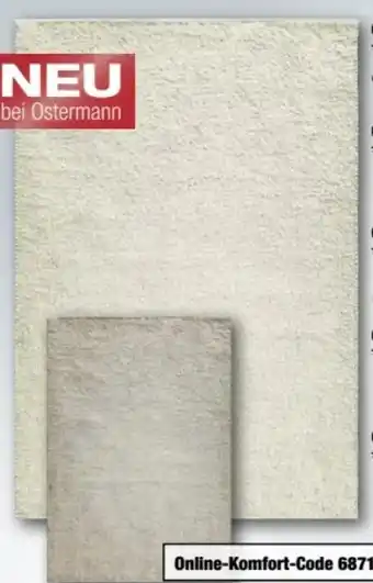 Ostermann Woll-Teppich Stone Uni Angebot