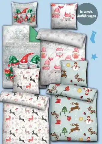 Trends Möbel Weihnachts-Biber-Bettwäsche Angebot
