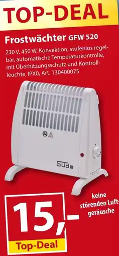 Sonderpreis Baumarkt Güde Frostwächter GFW 520 Angebot