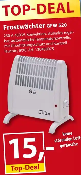 Sonderpreis Baumarkt Güde Frostwächter GFW 520 Angebot