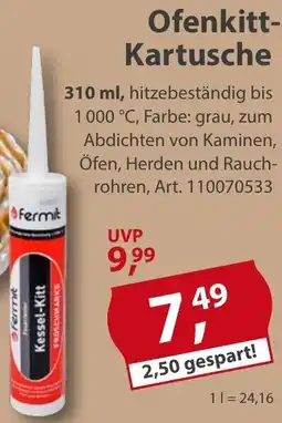 Sonderpreis Baumarkt Ofenkitt Kartusche Angebot