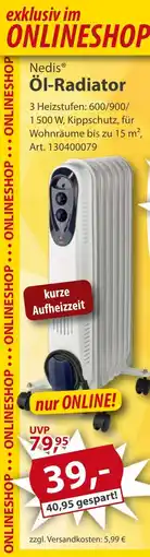 Sonderpreis Baumarkt Nedis Öl-Radiator Angebot