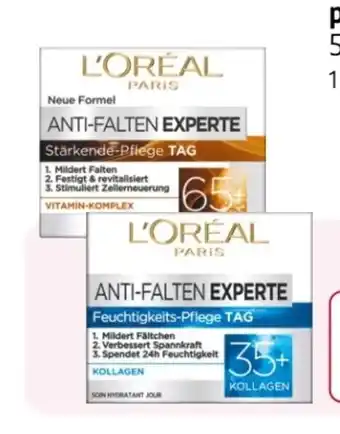 Rossmann L'Oréal Paris Anti-Falten Experte Feuchtigkeitspflege Angebot