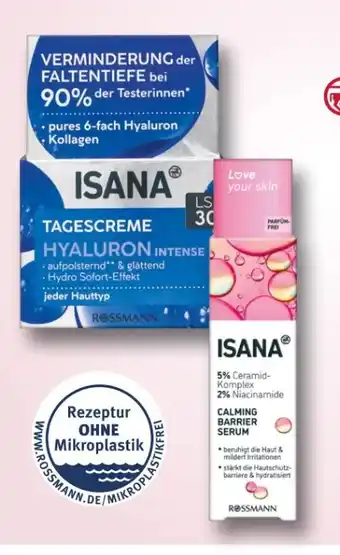 Rossmann Isana Tagescreme Hyaluron Intense LSF 30 Angebot