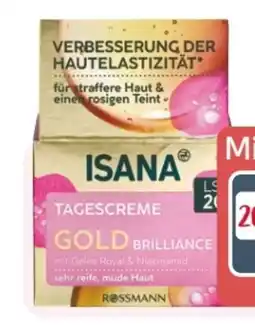 Rossmann Isana Gold Brilliance Tagescreme Angebot