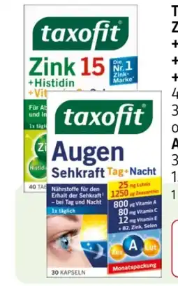 Rossmann Klosterfrau Taxofit Zink 15 + Histidin Vitamin C Selen Angebot
