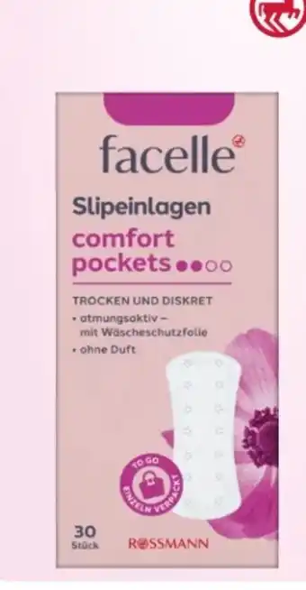 Rossmann Facelle Slipeinlagen Comfort Pockets Angebot