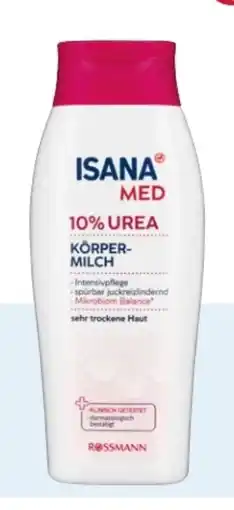 Rossmann Isana Med Körpermilch 10% Urea Angebot