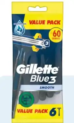 Rossmann Gillette Blue 3 Smooth Einwegrasierer Angebot