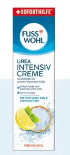 Rossmann Fusswohl Urea Intensivcreme Angebot