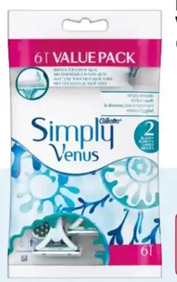 Rossmann Gillette Simply Venus Einwegrasierer Value Pack Angebot