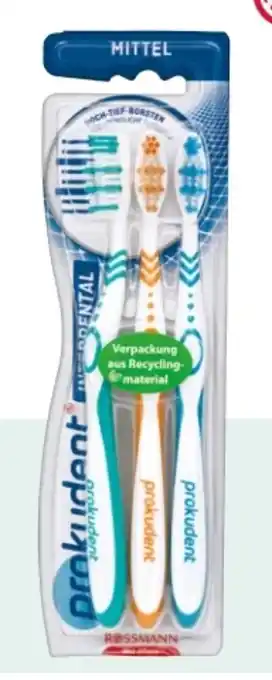 Rossmann Prokudent Zahnbürsten mittel Angebot