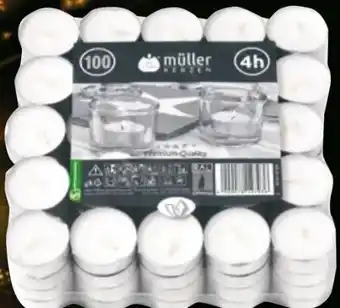 NETTO Müller Kerzen Teelichter 100er-Pack Angebot