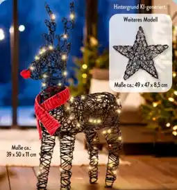 Aldi Süd Belavi LED-Rattan-Figur Angebot