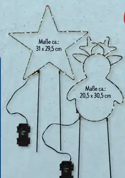 Aldi Süd LED-Metallstecker Stern Angebot