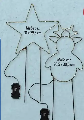 Aldi Süd LED-Metallstecker Stern Angebot
