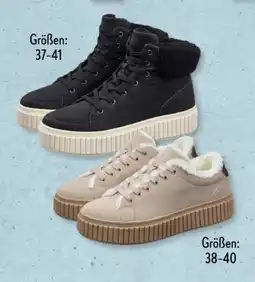 Aldi Süd Up2Fashion Damen Gefütterte Sneaker Angebot