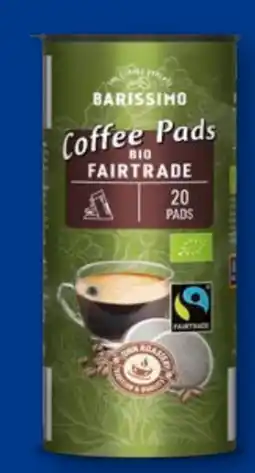 Aldi Süd Barissimo Bio Fairtrade Kaffeepads Angebot