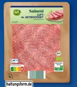 Aldi Süd Bio Smiley Salami Angebot