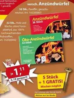 Sonderpreis Baumarkt versch. Anzündwürfel Angebot