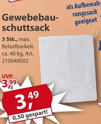 Sonderpreis Baumarkt Gewebebauschuttsack Angebot