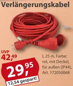 Sonderpreis Baumarkt Verlängerungskabel Angebot