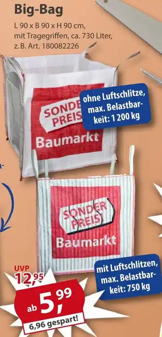 Sonderpreis Baumarkt Big-Bag Angebot