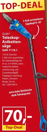 Sonderpreis Baumarkt Güde Teleskop Astkettensäge GAK7118.1 Angebot