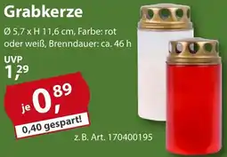 Sonderpreis Baumarkt Grabkerze Angebot
