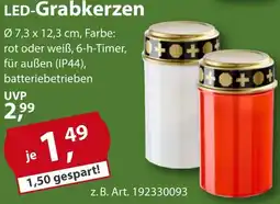Sonderpreis Baumarkt LED-Grabkerzen Angebot