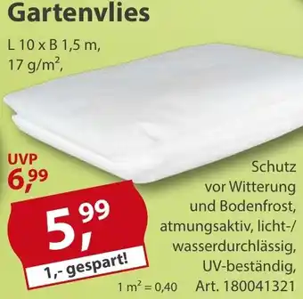 Sonderpreis Baumarkt Gartenvlies Angebot