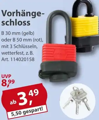 Sonderpreis Baumarkt Vorhängeschloss Angebot
